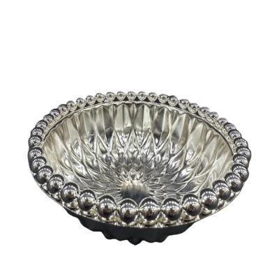 German Silver Round Silver Bowl