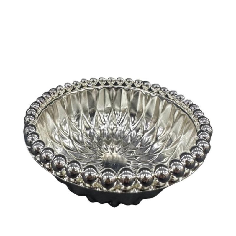 German Silver Round Silver Bowl