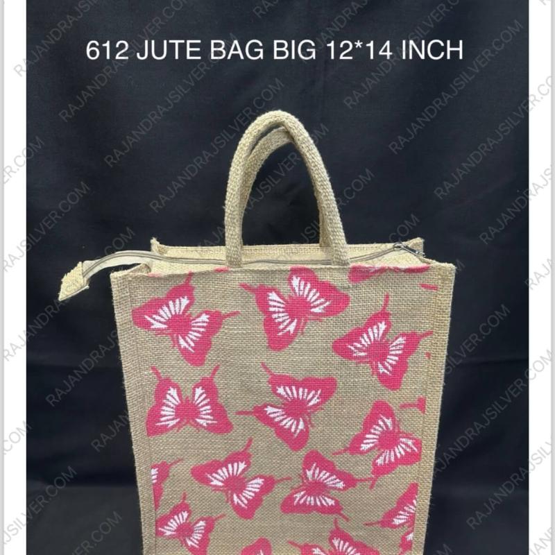 Jute Bag Big 12*14 Inch (Assorted Colour) (612)
