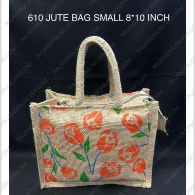 Jute Bag Small 8*10 Inch (Assorted Colour) (610)