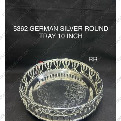 German Silver Round Tray 10 Inch (5362)