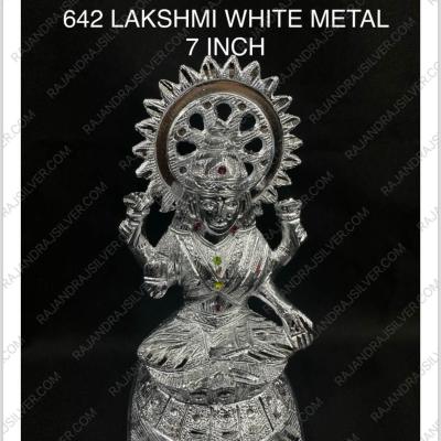 White Metal Laxmi 7 Inch (642)