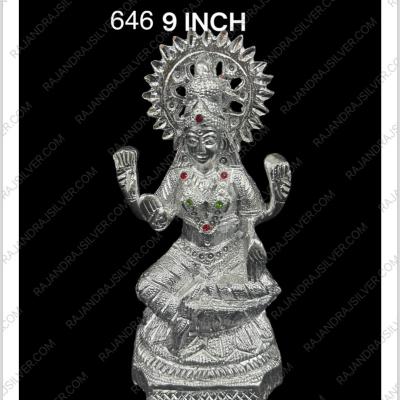 White Metal Laxmi 9 Inch (646)