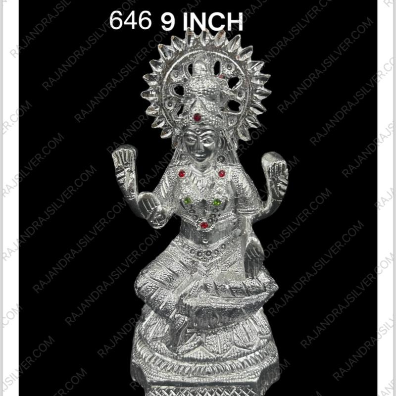 White Metal Laxmi 9 Inch (646)