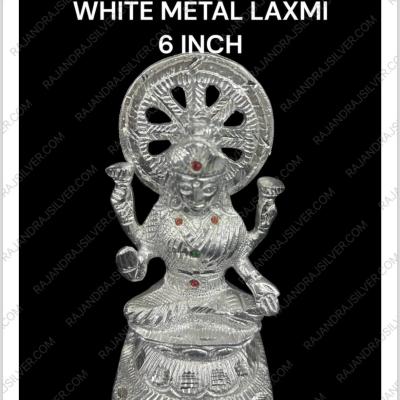 White Metal Laxmi 6 Inch (640)