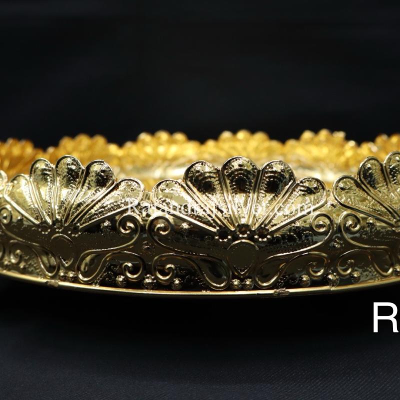 German Silver Round Tray 10 Inch (Gold) 5300