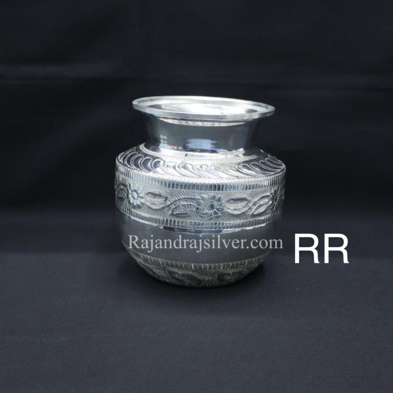 German Silver Nakshi Kalash (6 Inch) 205