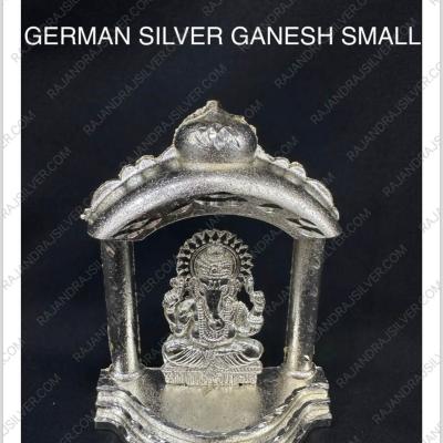 German Silver Unique Arch Ganesh 4 Inch (Single)