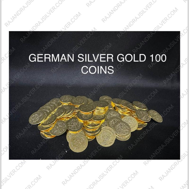 German Silver Gold 100 Coin