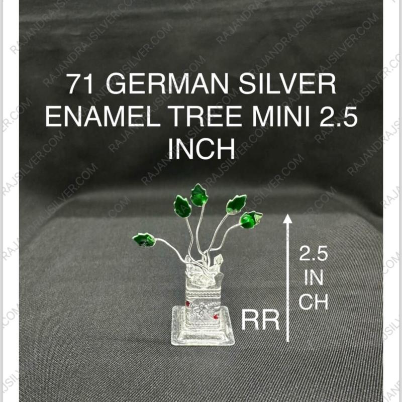 German Silver Enamel Tusli Tree Mini 2.5 Inch (71)