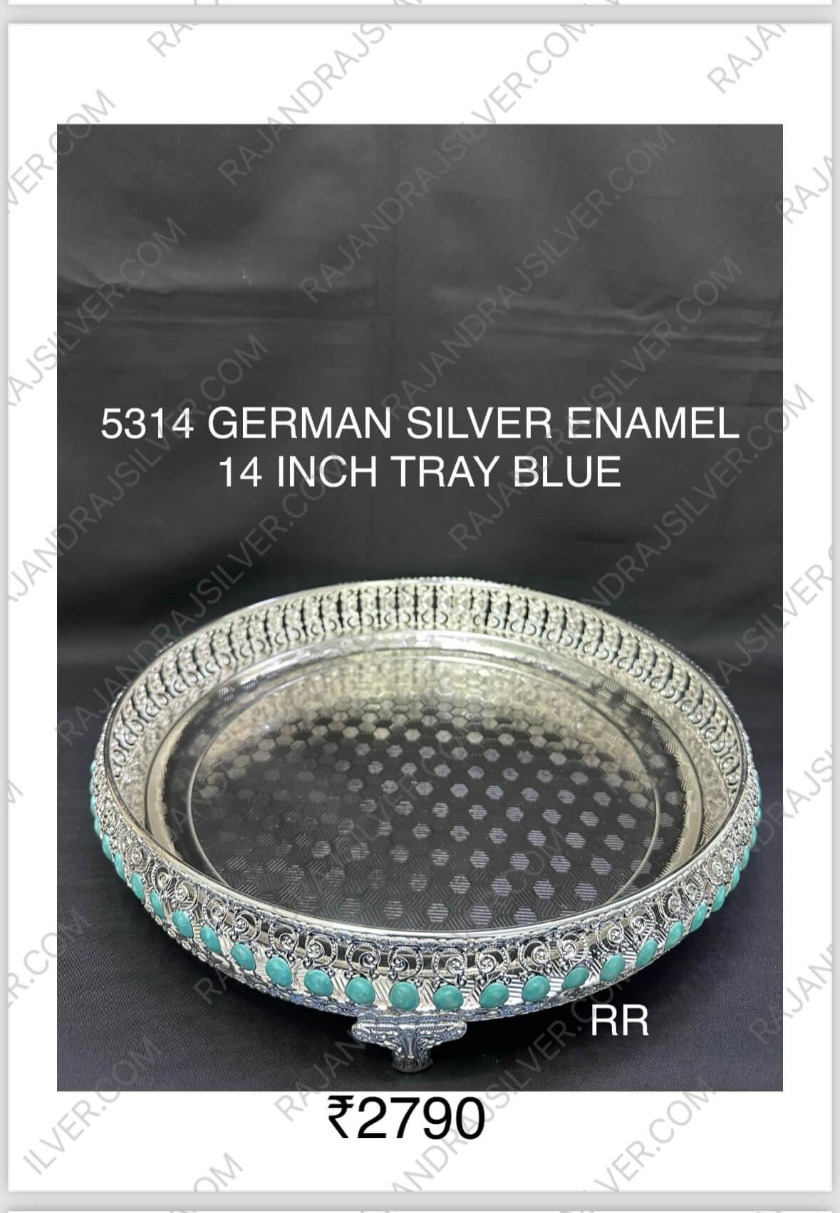 German Silver 14 Inch Tray