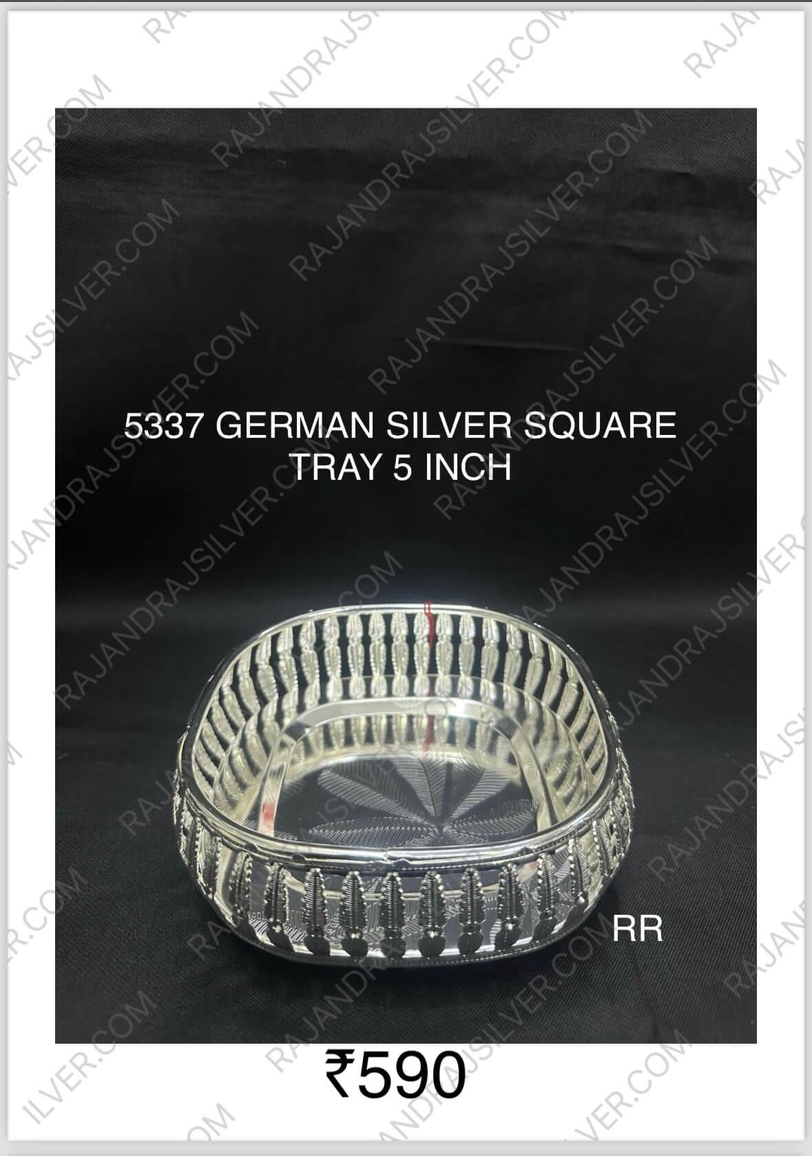 German Silver 5 Inch Tray
