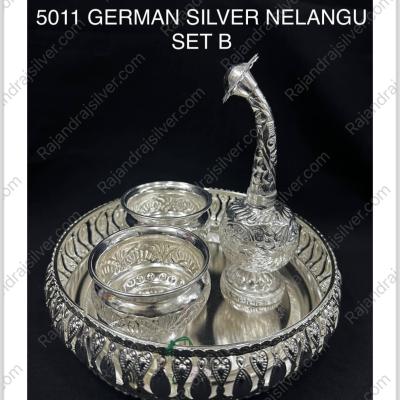German Silver Nelangu 4 Pcs Set Combo (5011 -B)