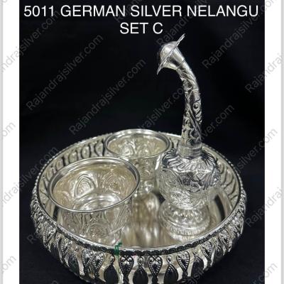 German Silver Nelangu 4 Pcs Set Combo (5011 -C)