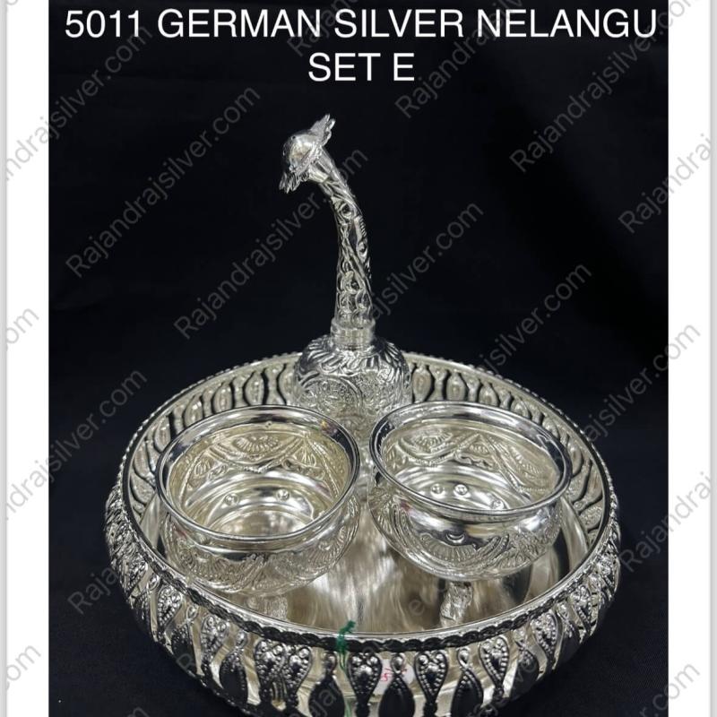 German Silver Nelangu 4 Pcs Set Combo (5011 -E)