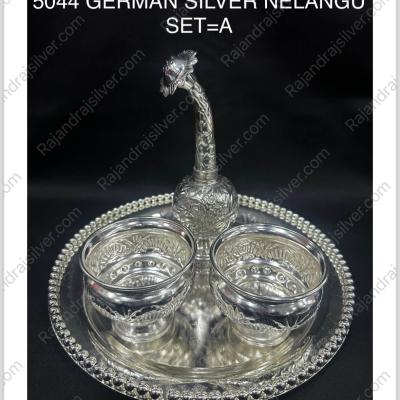 German Silver Nelangu 4 Pcs Set Combo (5044 -A)