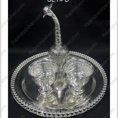 German Silver Nelangu 4 Pcs Set Combo (5044 -D)