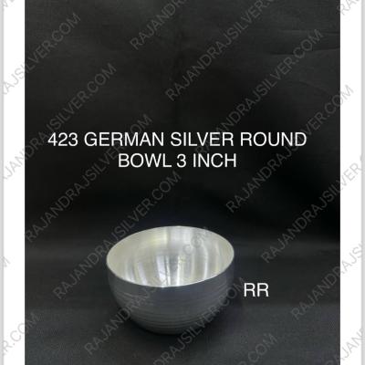 German Silver Round Bowl 3 Inch (Round) (423)