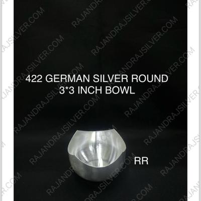 German Silver Round Bowl 3*3 Inch (Round) (422)