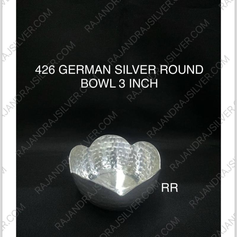 German Silver Round Bowl 3 Inch (Round) (426)