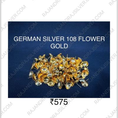 German Silver Unique 108 Flower Gold (108 G)