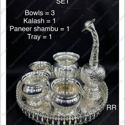 German Silver Nelangu 6 Pcs Set Combo (5027)