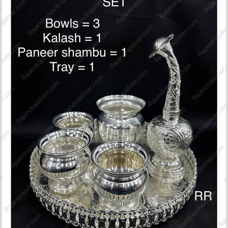 German Silver Nelangu 6 Pcs Set Combo (5027)