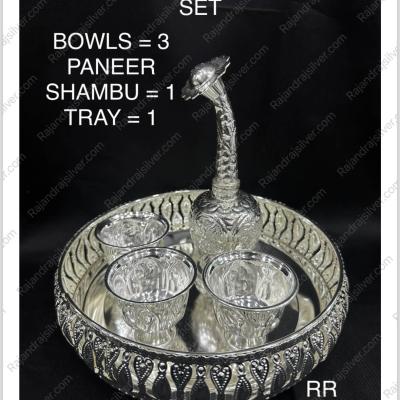 German Silver Nelangu 5 Pcs Set Combo (5011)