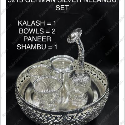 German Silver Nelangu 5 Pcs Set Combo (5213)