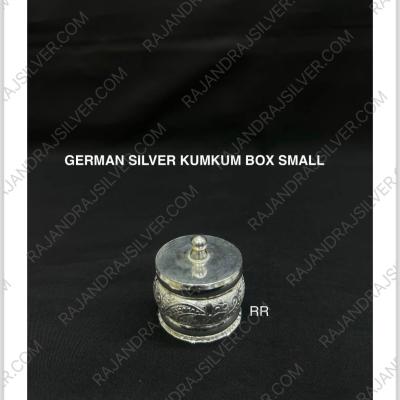 German Silver Unique Kumkum Box (Silver) (458)