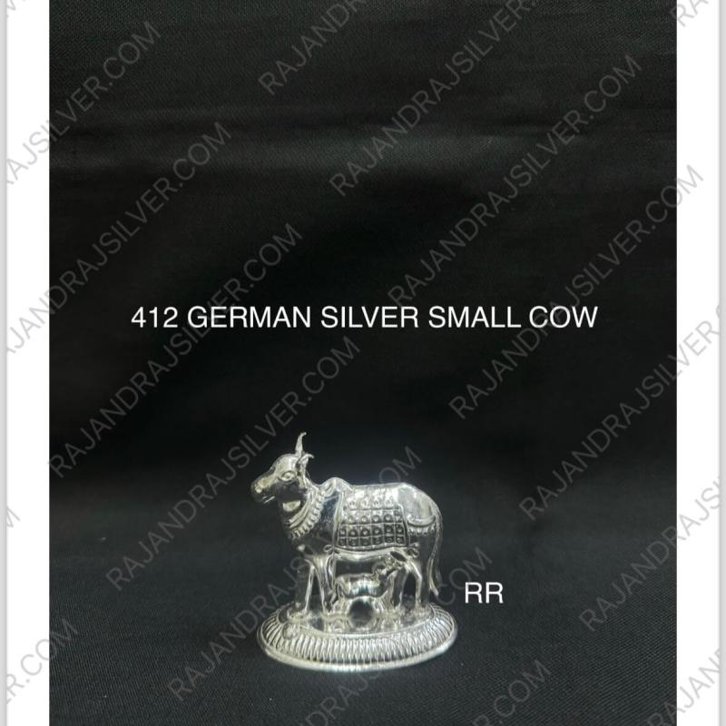 German Silver Unique Small Cow (412)