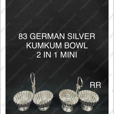 German Silver 2 In 1 Kumkum Holder (83)