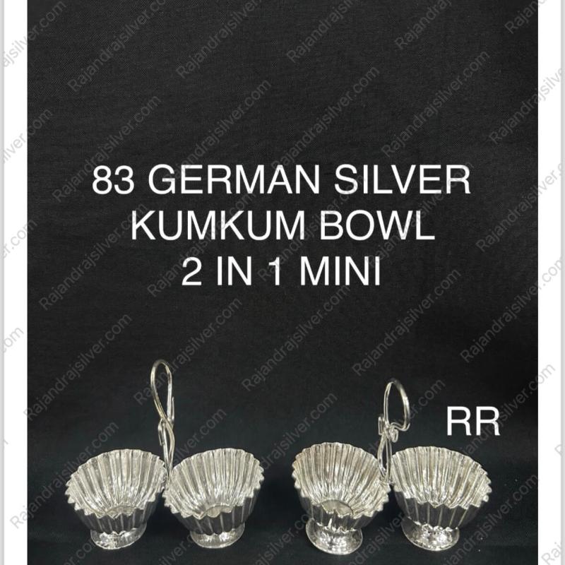German Silver 2 In 1 Kumkum Holder (83)