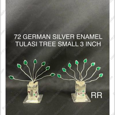 German Silver Enemal Tulsi Tree 3 Inch (72)