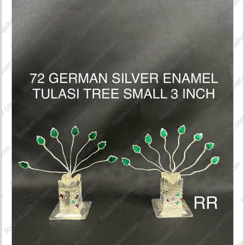 German Silver Enemal Tulsi Tree 3 Inch (72)