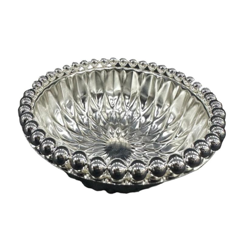 German Silver Round Silver Bowl